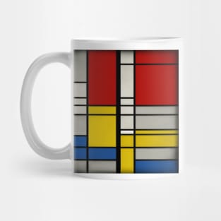 Mondrian Style - Five Tones Mug